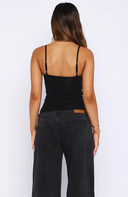 Eiffel Lights Top Black