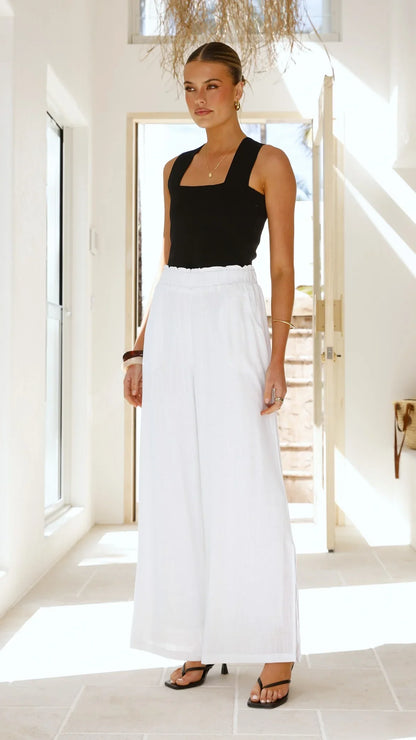 Janelle Pants White