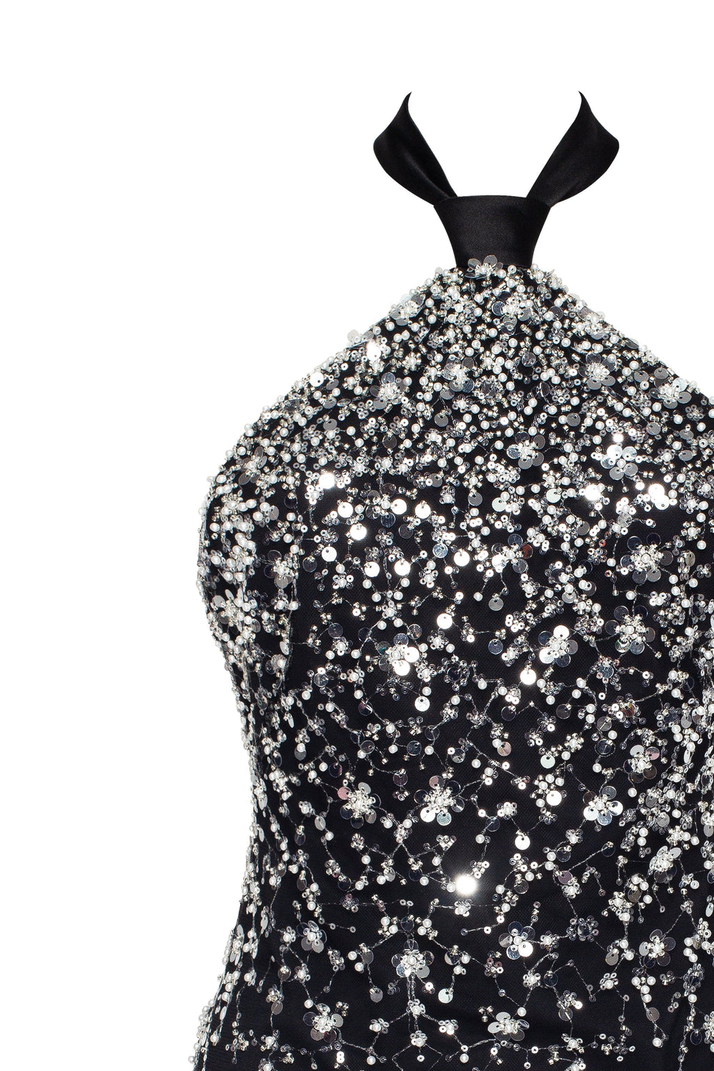 Striking halterneck crystal embellished mini dress Xo Xo