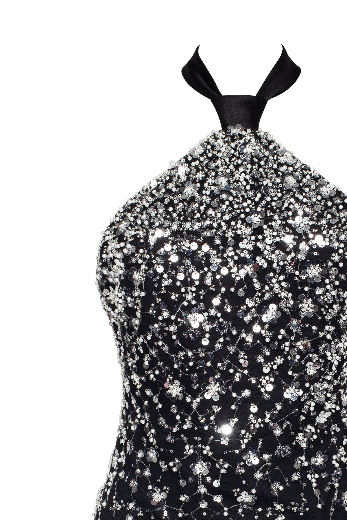 Striking halterneck crystal embellished mini dress Xo Xo