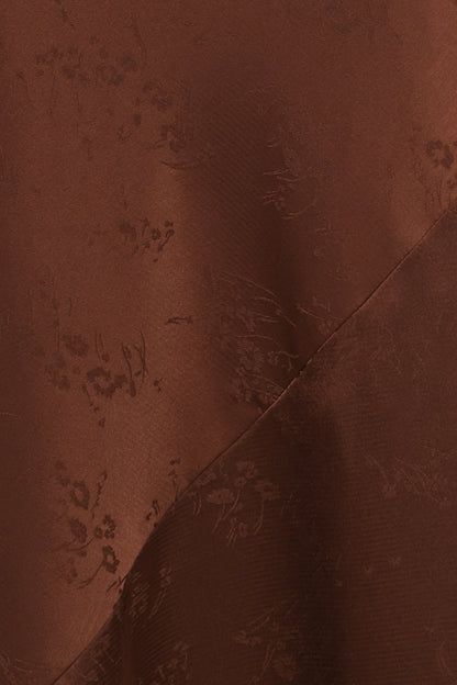 Zabrina Midi Dress Brown Floral