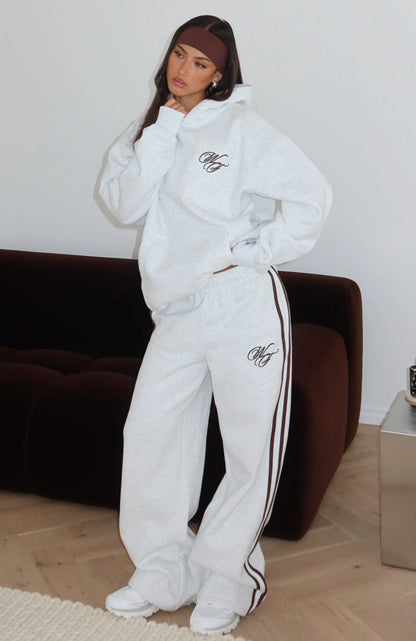 Studio 17 Raven Wide Leg Sweatpants Grey Marle