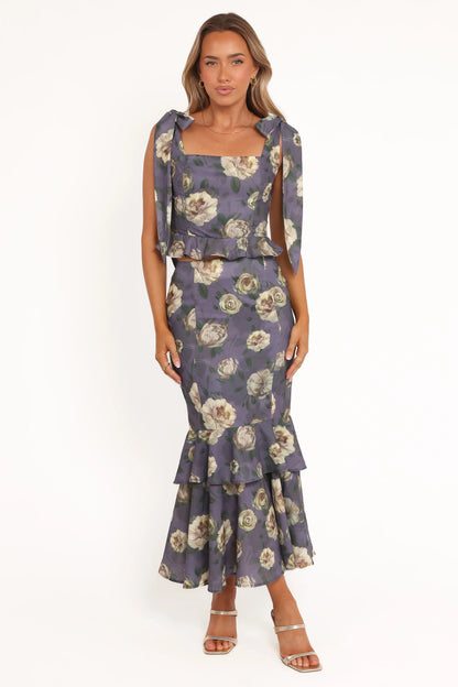 Luna Two Piece Set Lavender Floral