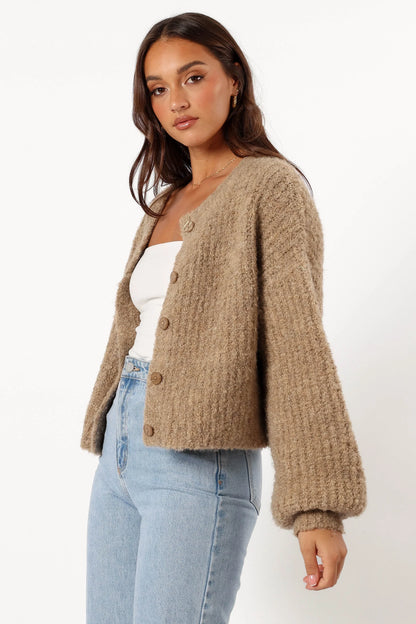 Albertine Cardigan Latte