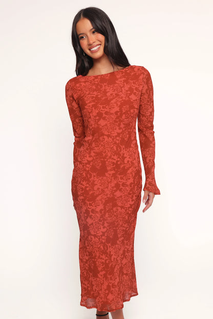 Talitha Maxi Dress Red Roses