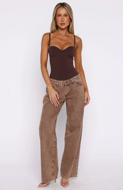 Stuck To You Bodysuit Chocolate
