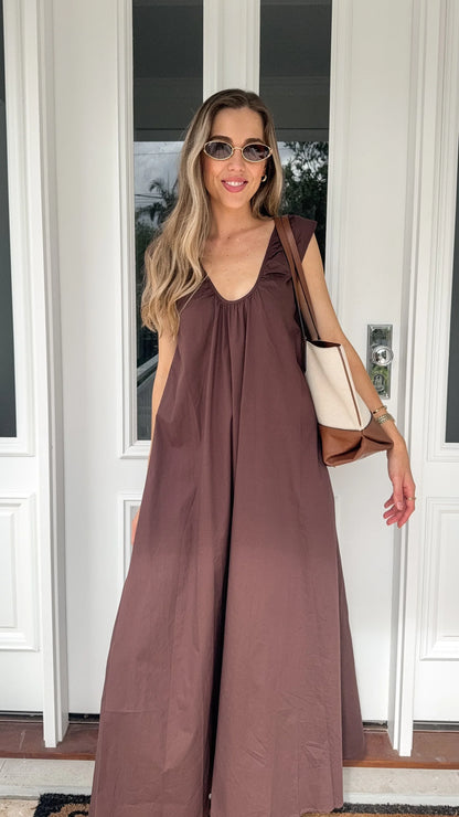 Scout Maxi Dress Chocolate
