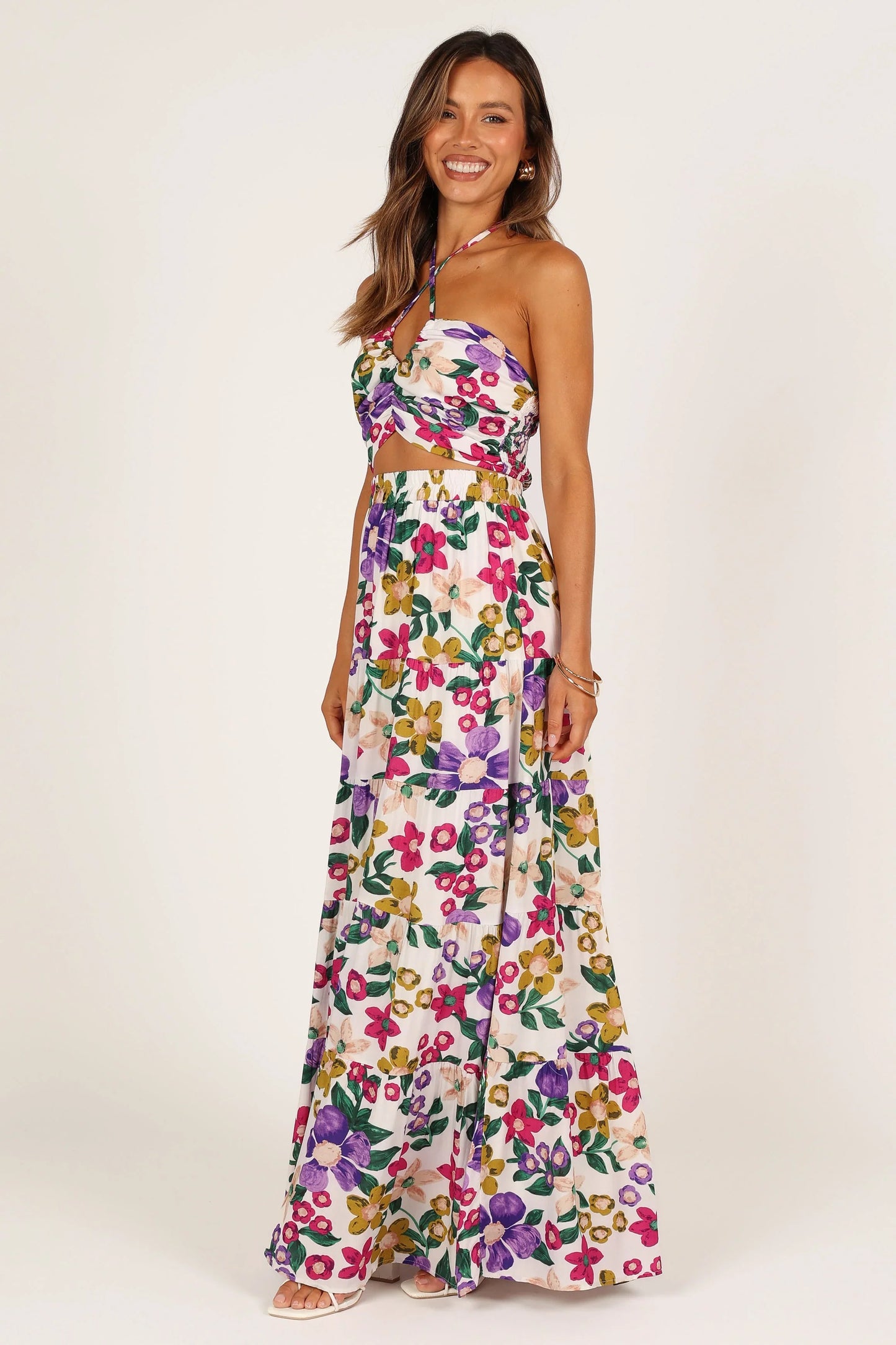 Kari Halter Top Set Floral