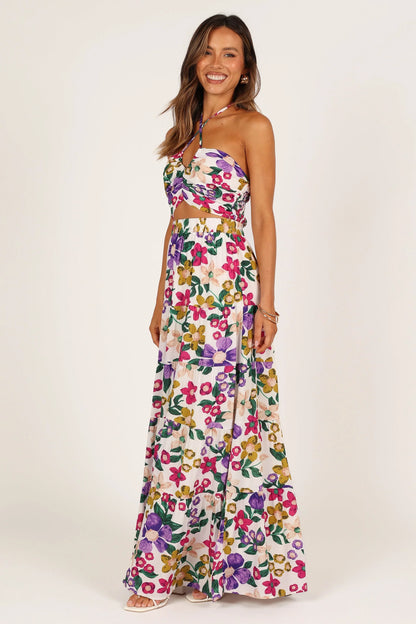 Kari Halter Top Set Floral