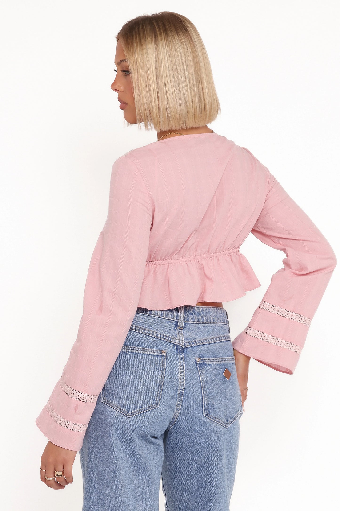 Reed Long Sleeve Top Pink