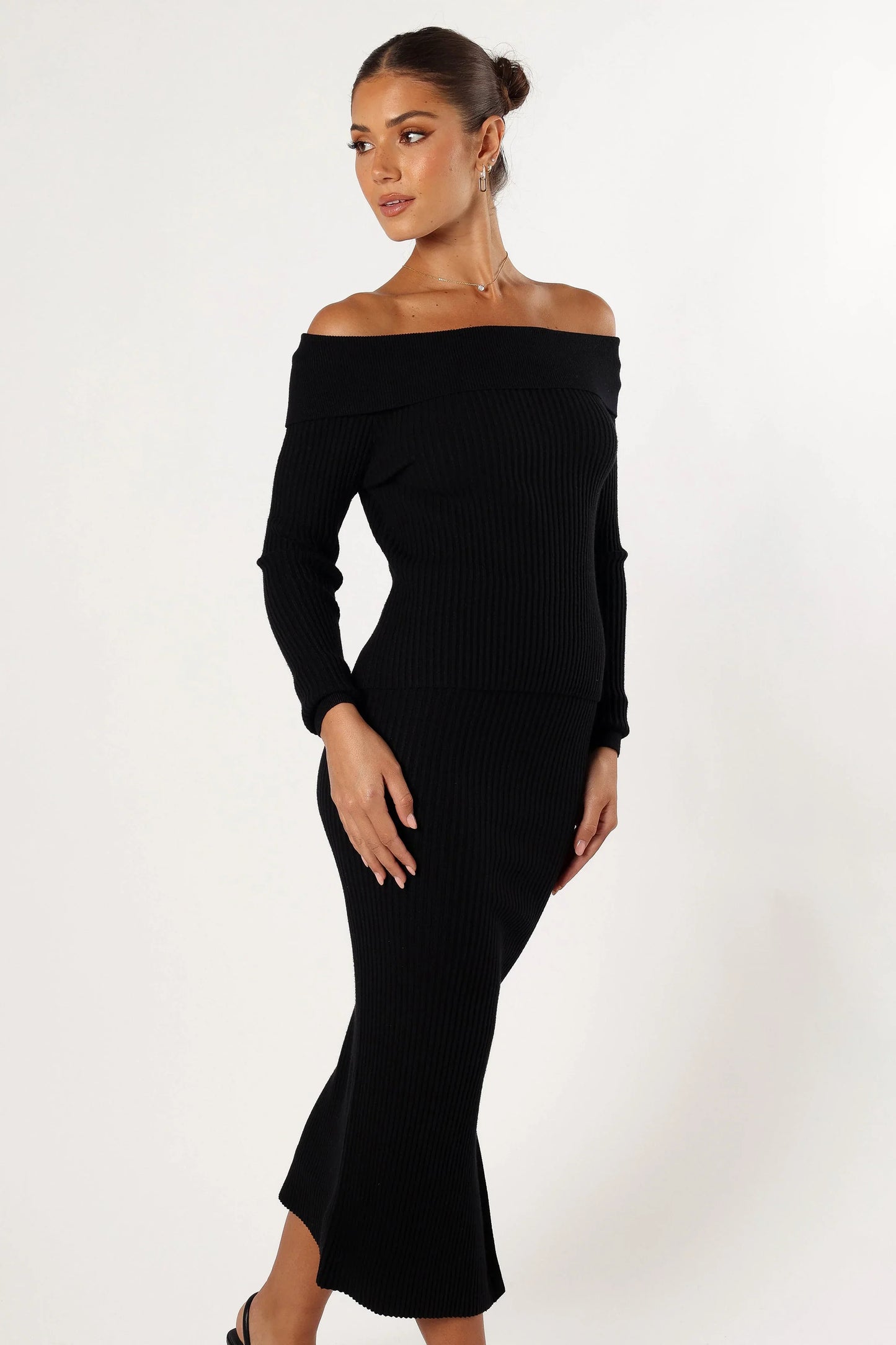 Charlotte Knitted Set Black