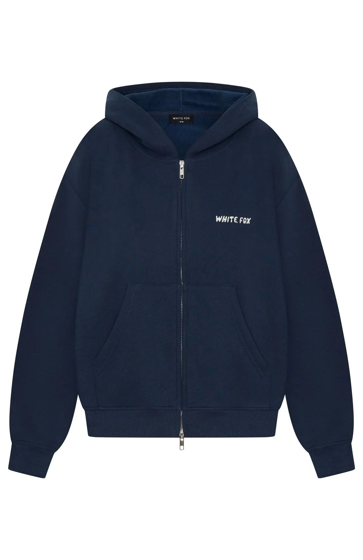 Test Drive Boxy Zip Front Hoodie Dark Navy