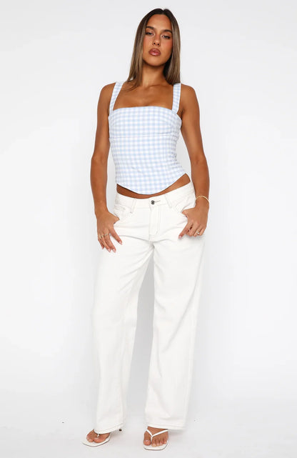 Crossed Your Mind Bustier Baby Blue