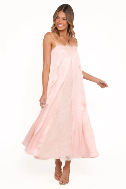 Halsey Midi Dress Pink