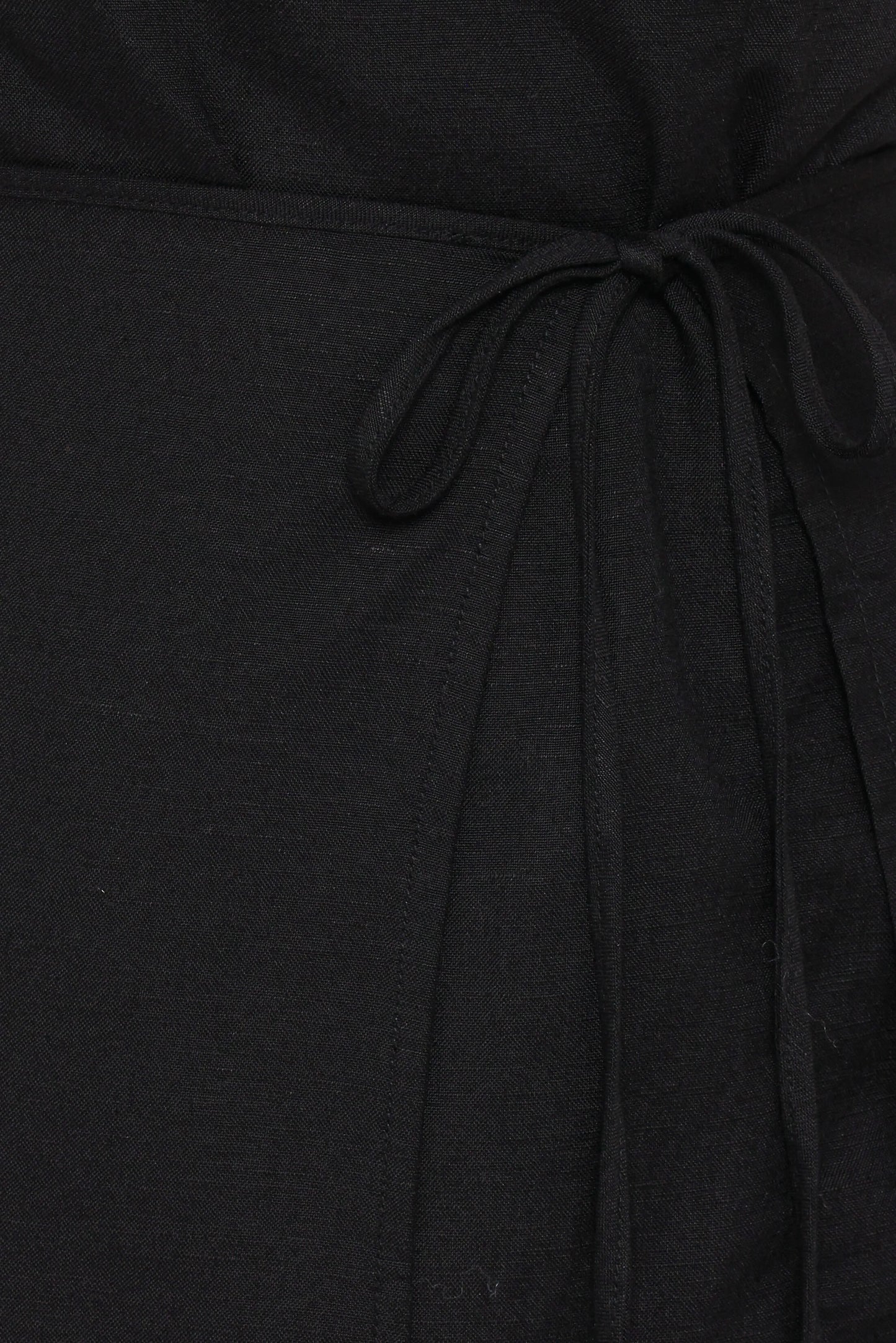 Karmen Wrap Mini Dress Black