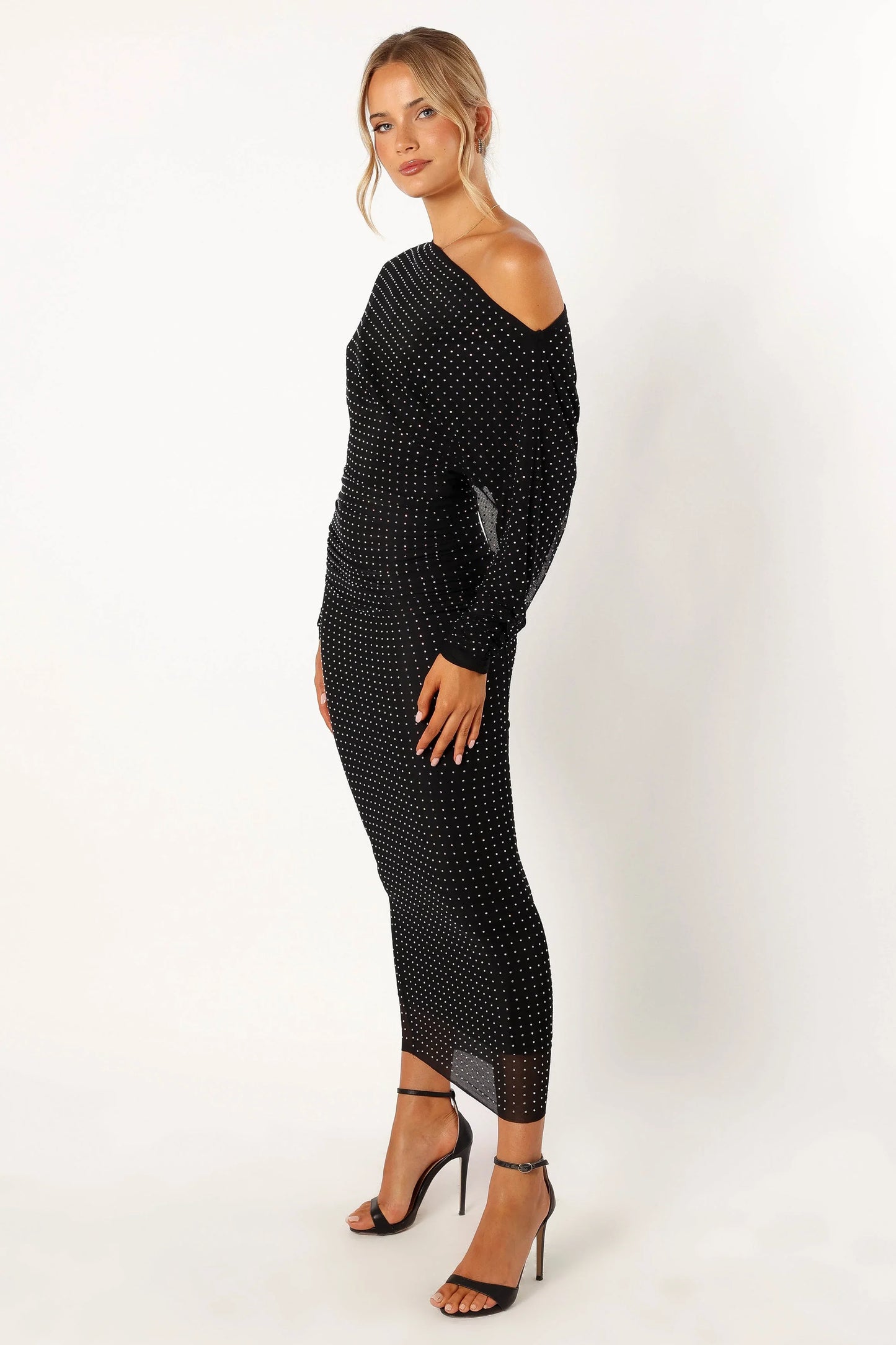 Loeve Long Sleeve Midi Dress Black
