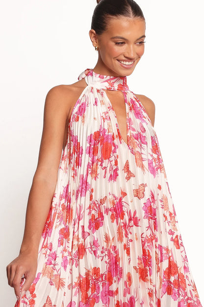 Sirmione Maxi Dress Pink Floral