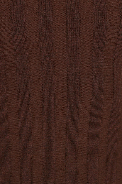 Jolene Long Sleeve Maxi Dress Brown