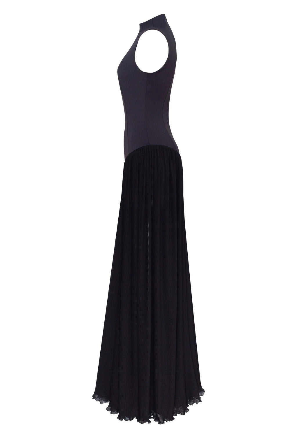 Elegant mock neck maxi dress Parisienne