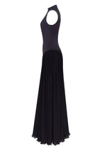 Elegant mock neck maxi dress Parisienne