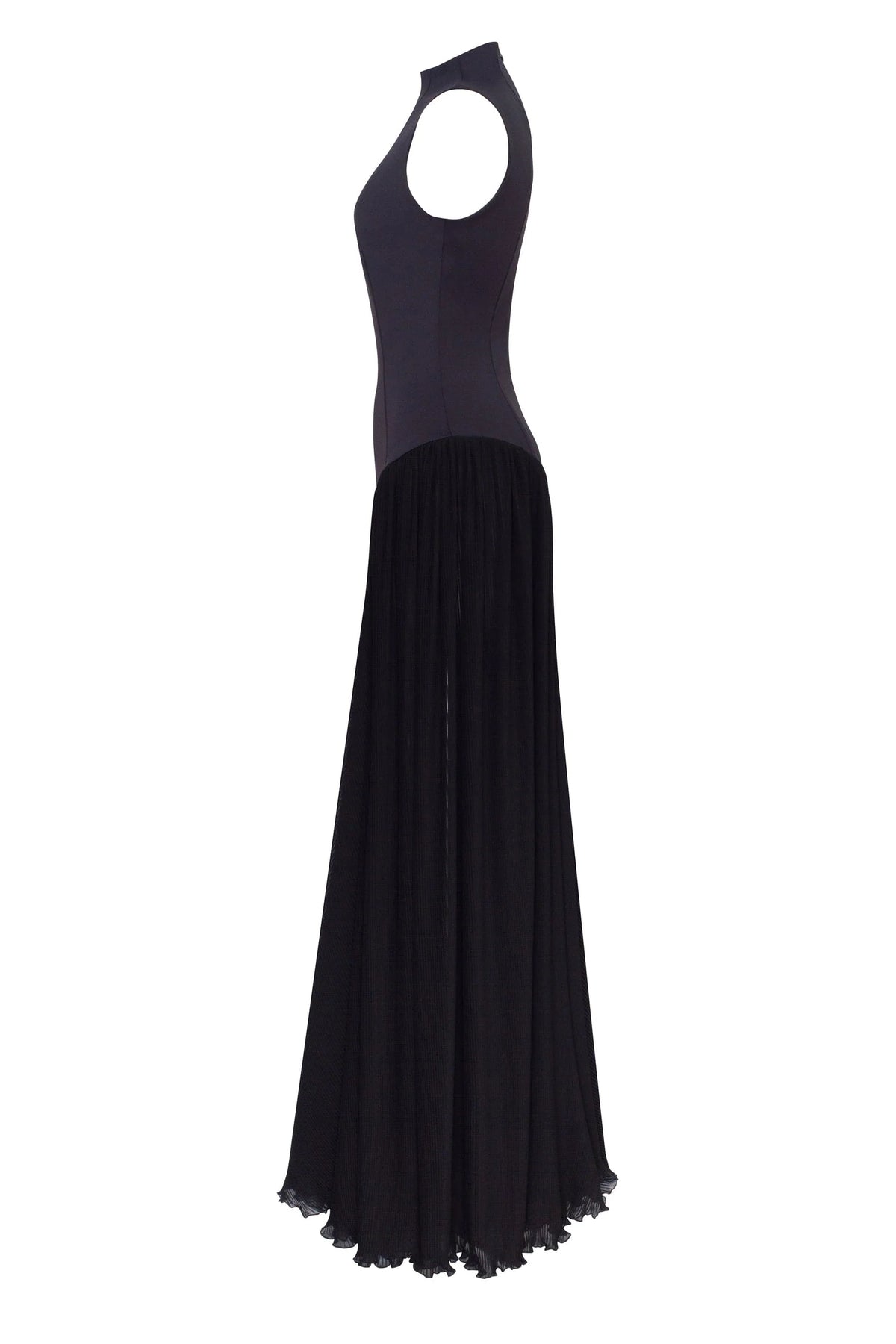 Elegant mock neck maxi dress Parisienne