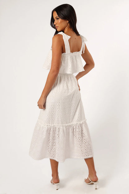 Esther Midi Dress White