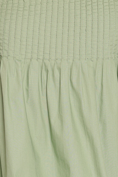 Carson Pleated Top Sage Green