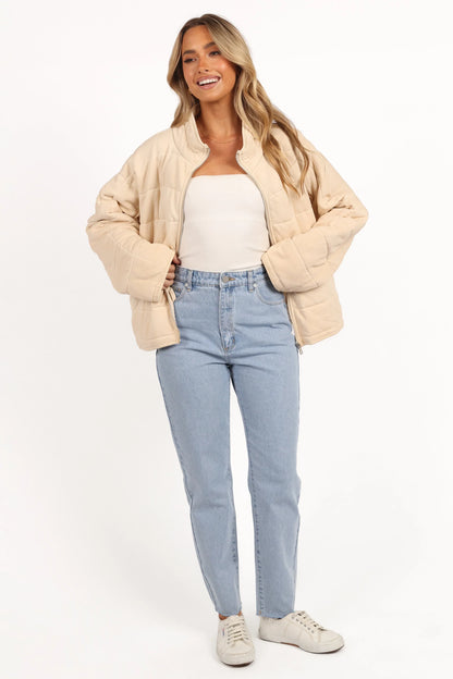 Alegra Quilted Jacket Cream