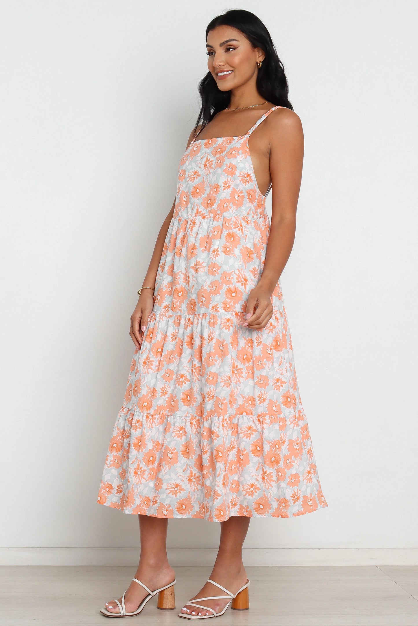Tawo Dress Orange Floral