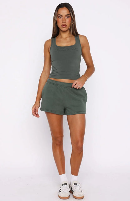 From The Archives Lexi Lounge Shorts Khaki