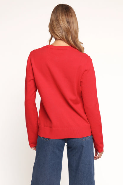 Abner Cardigan Red