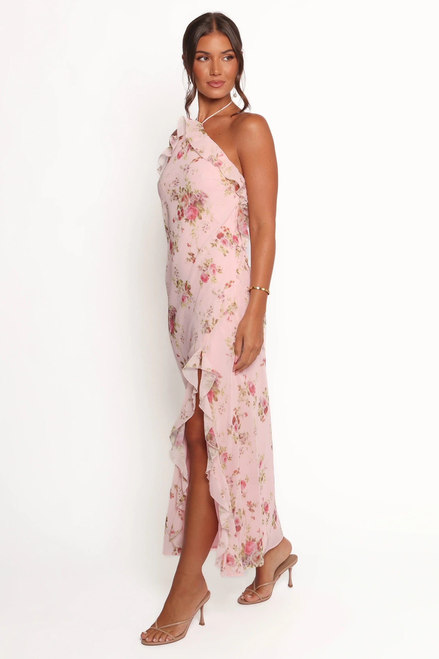Patricia Maxi Dress Pale Pink Floral
