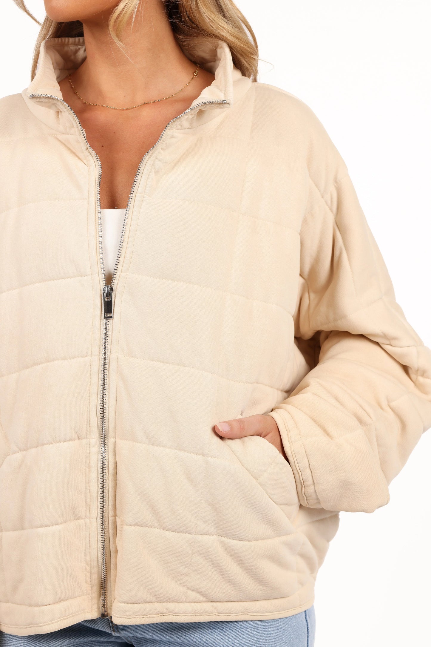 Alegra Quilted Jacket Cream