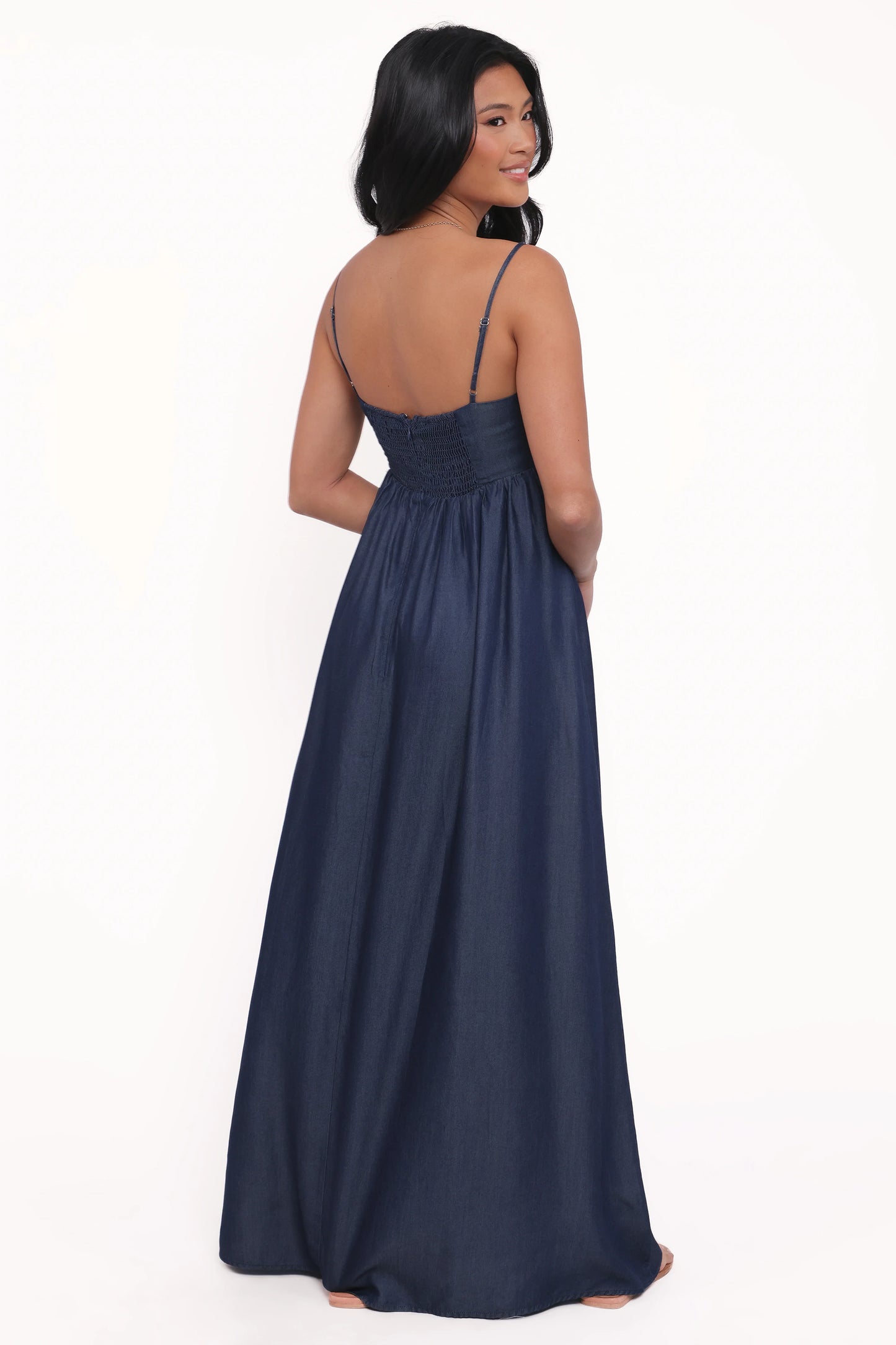 Odessa Maxi Dress Dark Chambray