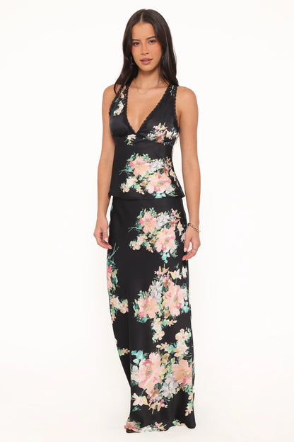 Velman Skirt Black Floral
