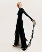 Chic sheer co ord set in black Xo Xo