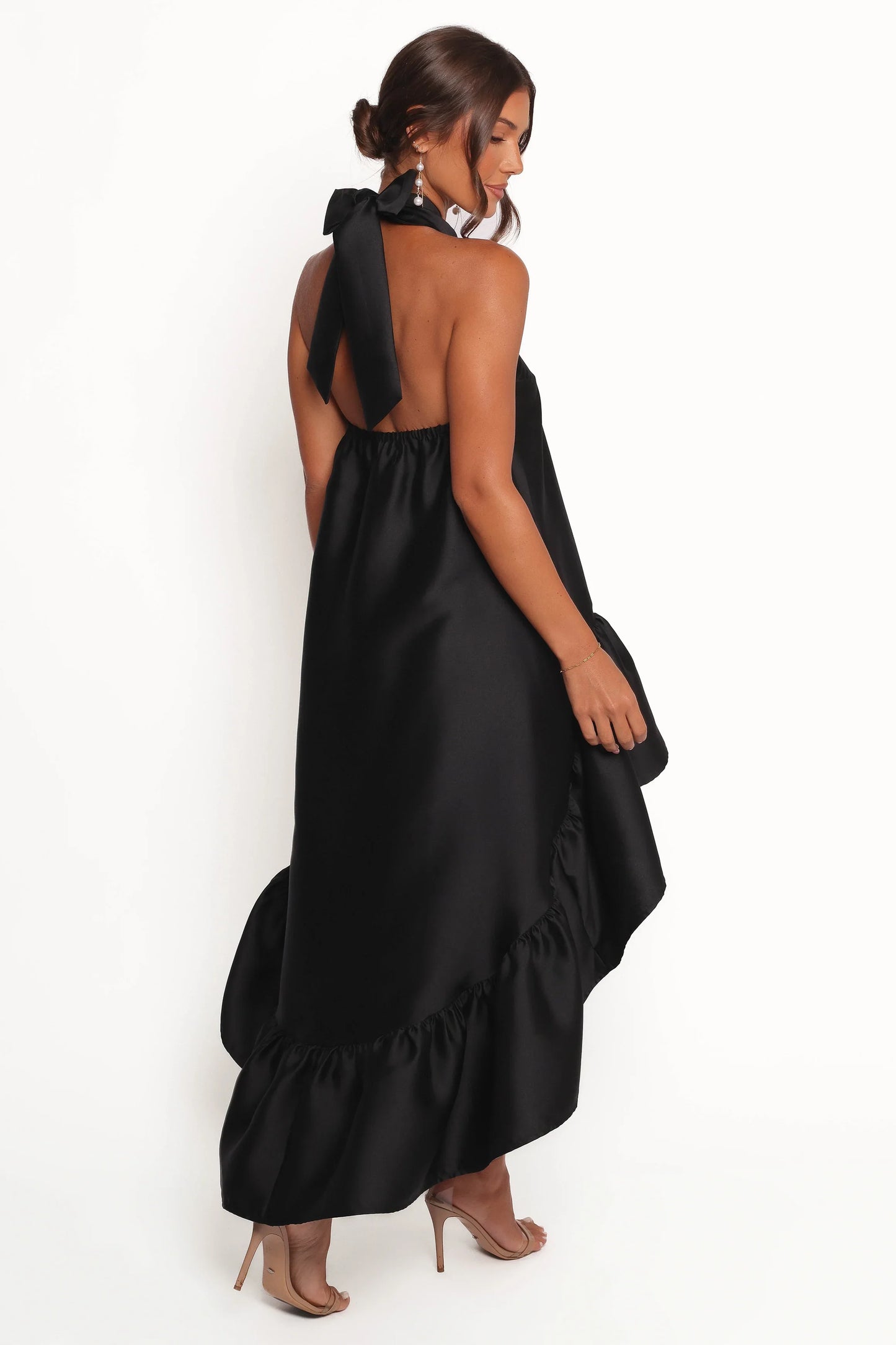 Soren Halterneck Midi Dress Black