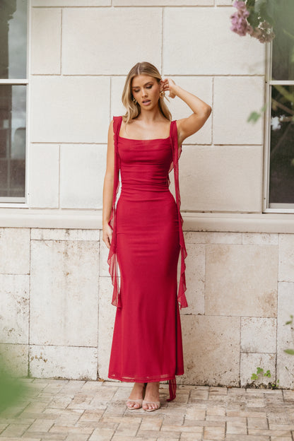 Chiara Maxi Dress Red