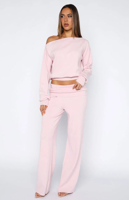 Cant Find The Words Knit Sweater Pink