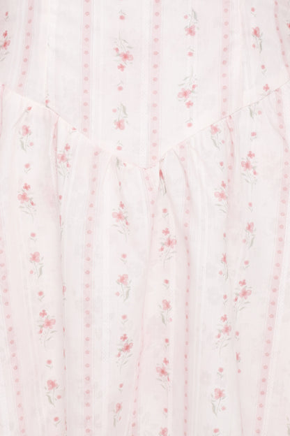Athena Mini Dress White Floral