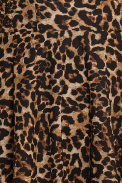 Ayana Midi Dress Leopard