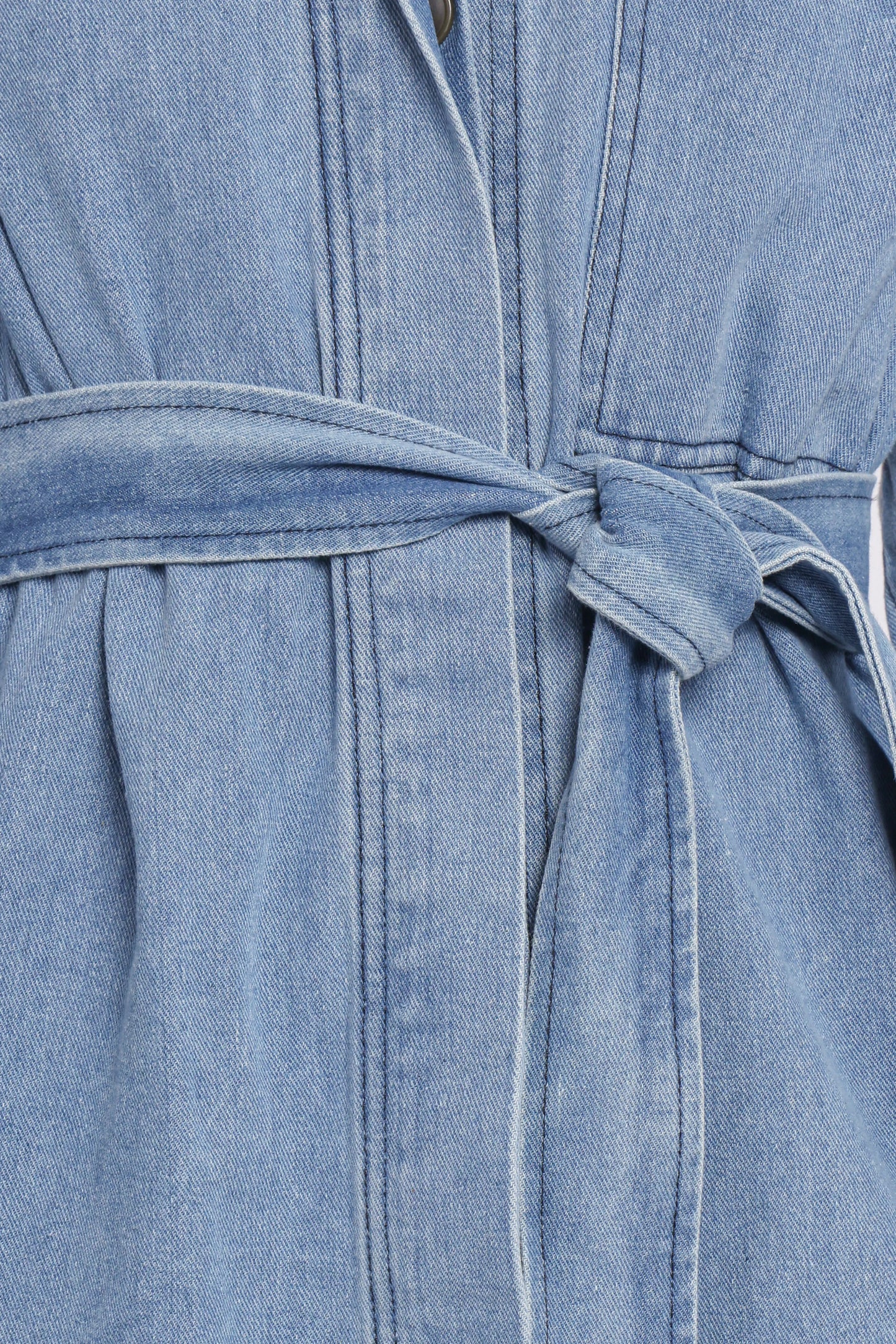 Donovan Denim Tie Jacket Light Denim