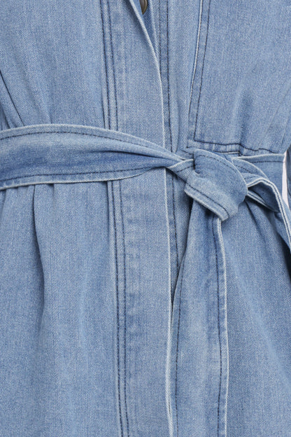 Donovan Denim Tie Jacket Light Denim