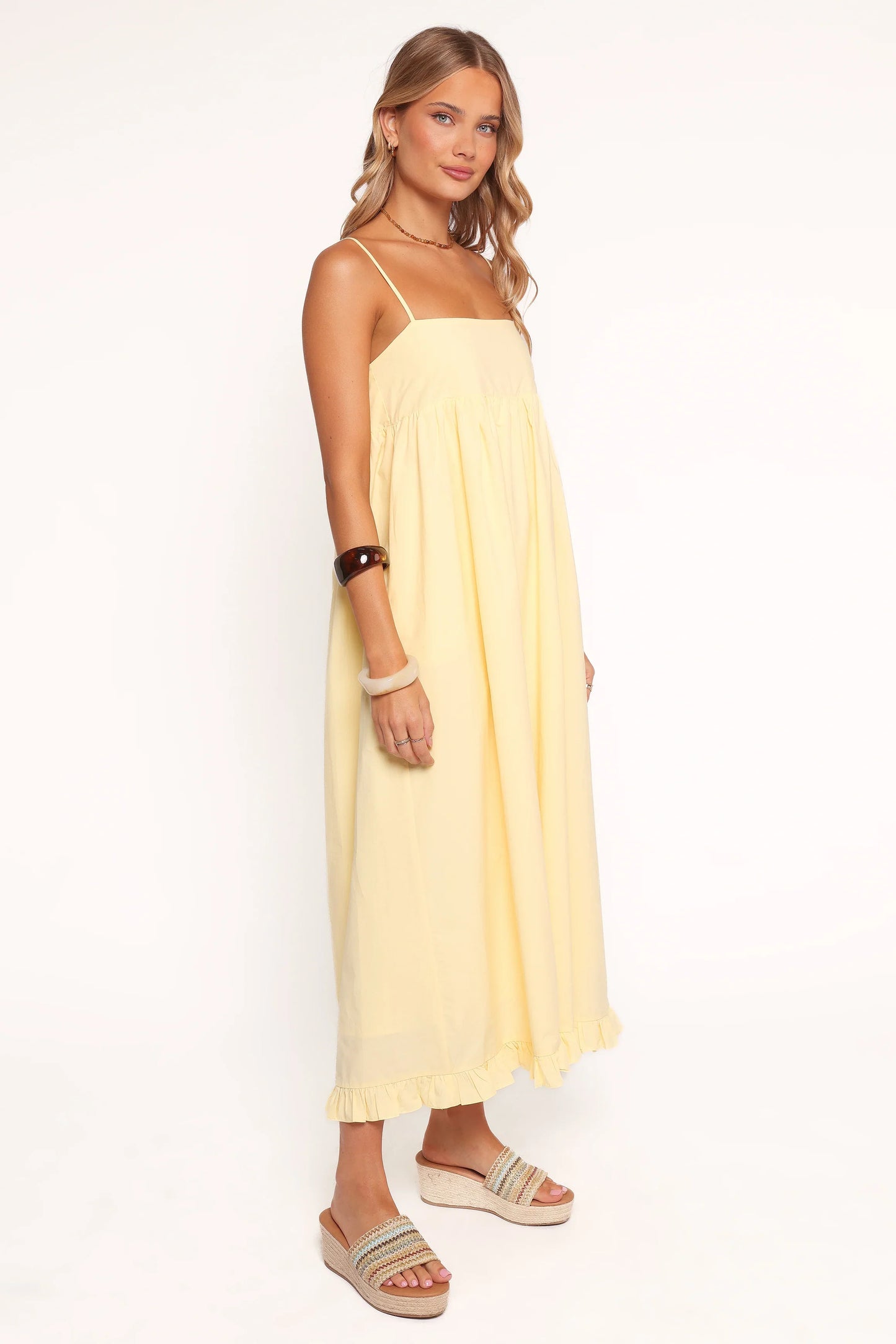 Miuccia Maxi Dress Butter Yellow