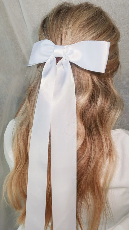Lala Hair Bow White