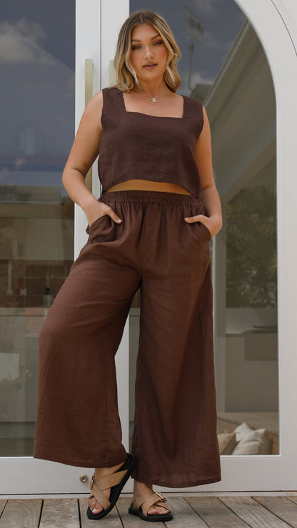 Tillie Crop Top Chocolate