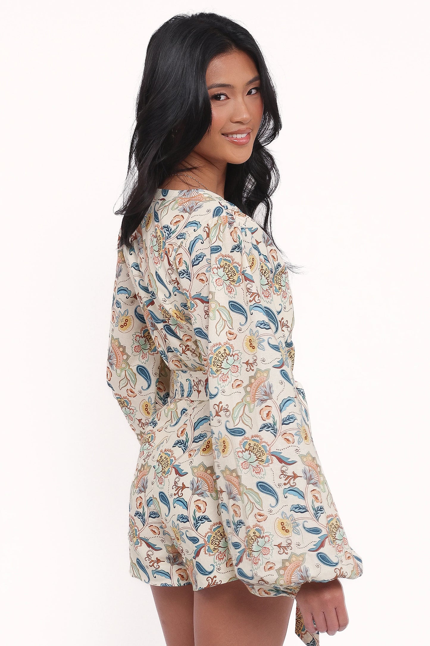 Soul Belted Romper Paisley