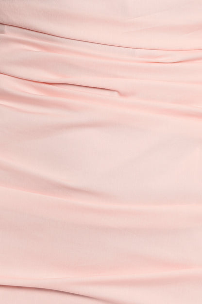 Eliya One Shoulder Frill Maxi Dress Ballet Pink