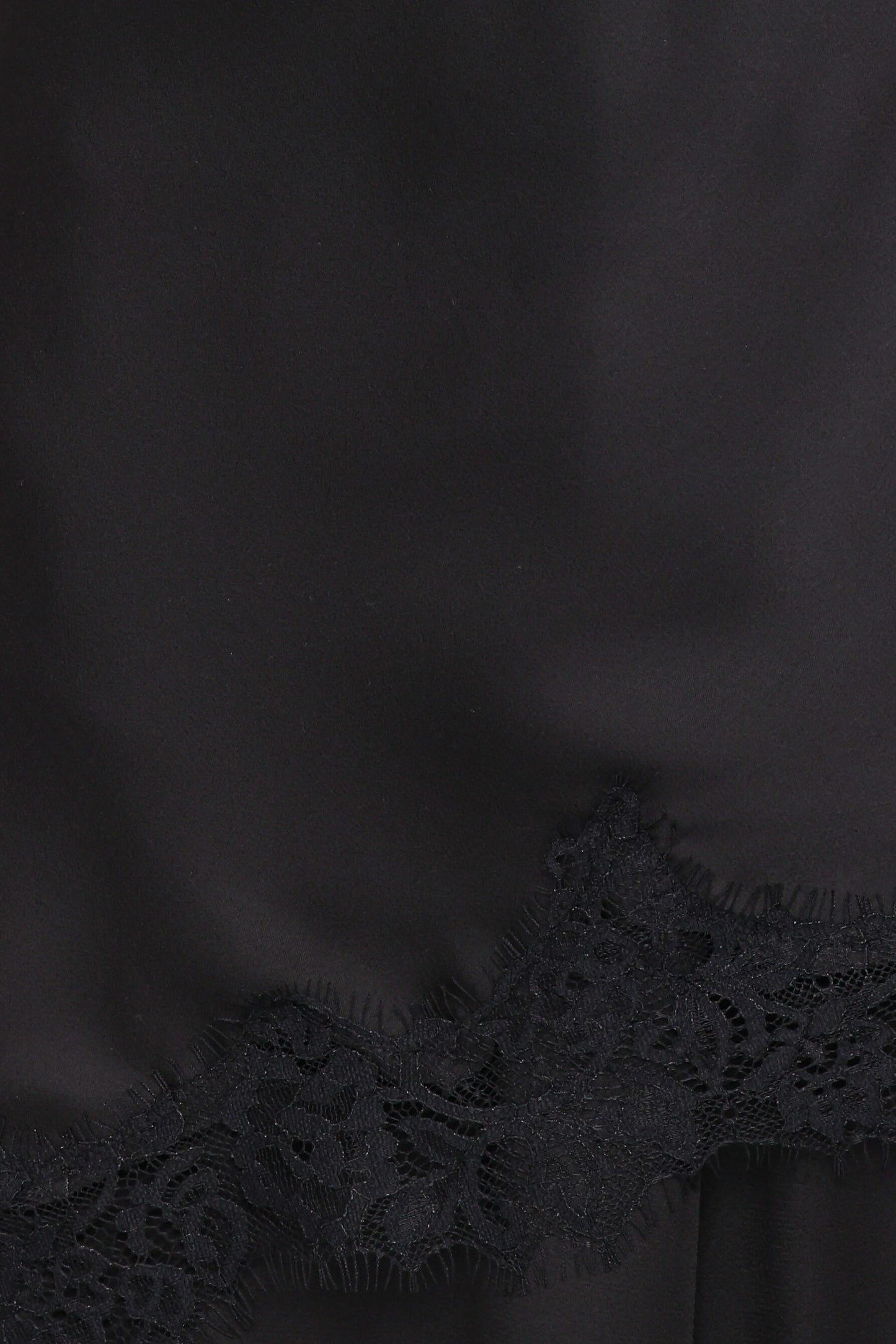 Clara Asymmetrical Lace Top Black