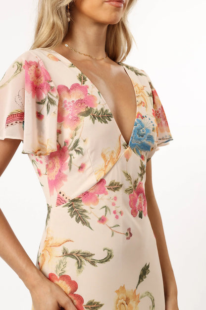Viola Maxi Dress Sand Pink